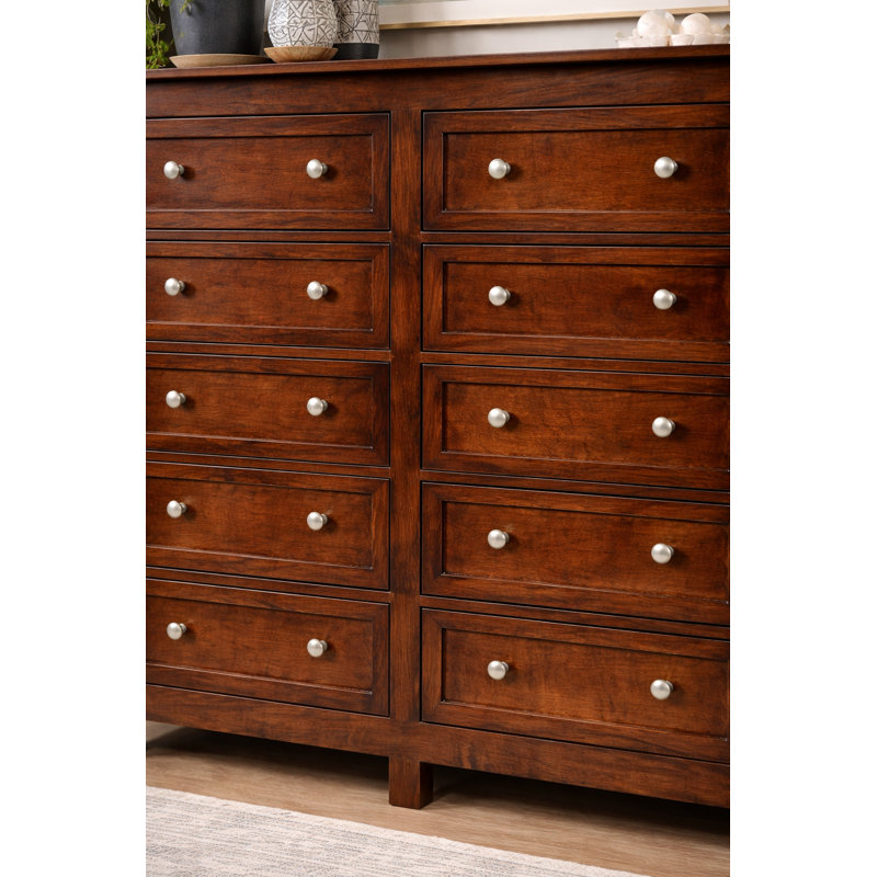 Commode 10 tiroirs Bulters Mule, Brun pâle