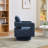Riqui Wide Upholstered Swivel Barrel Chair-1433922987