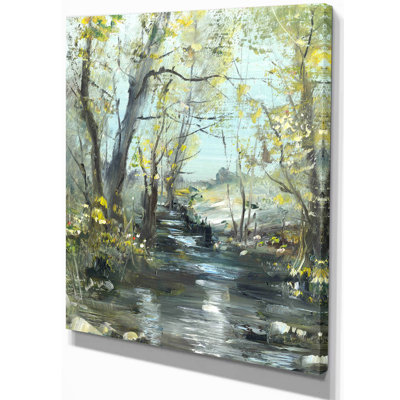 « creek », reproduction sur toile tendue