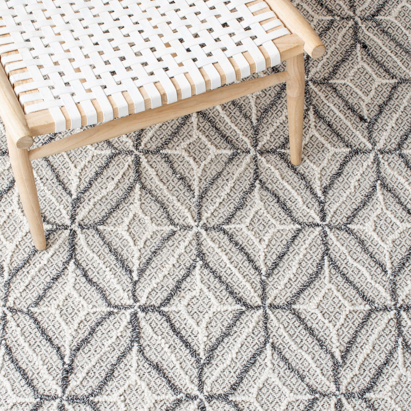 Tapis en laine touffeté à la main Loretto, Rond 6 pi