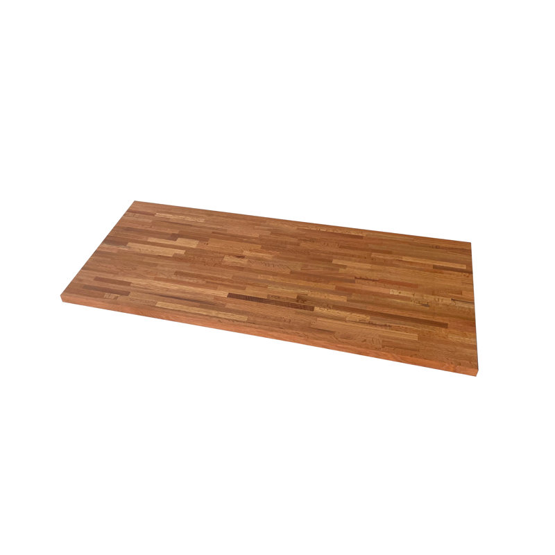 Plateau de table en bois de boucher - épaisseur 1,5 po, 36 po x 60 po, Chêne rouge