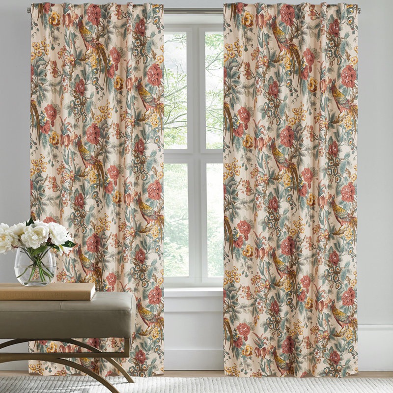 Paradise Blackout Curtains / Drapes Pair, 52" W x 96" L