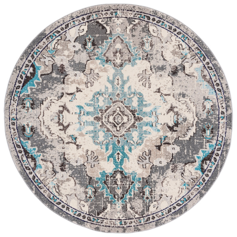 Madison Performance Oriental Rug, Round 6'7"