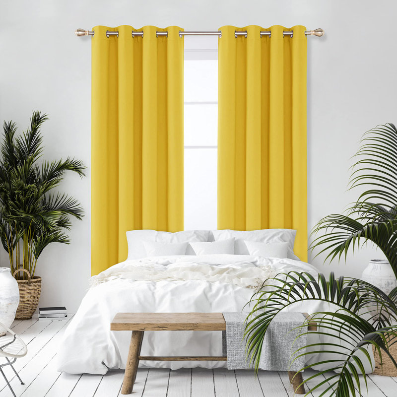Quantia Blackout Curtain Pair, 52cm Width x 114cm Drop
