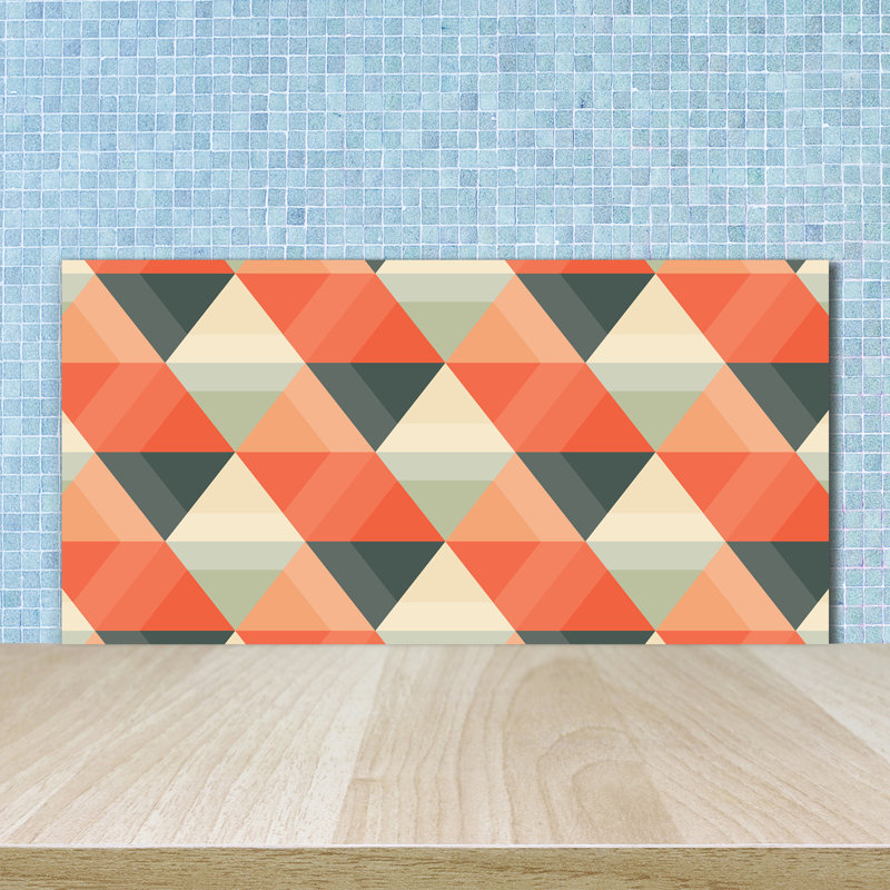Germanos 50cm W x 100cm L Glass Peel and Stick Panel