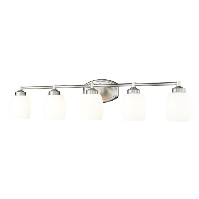 Fenella 5 Light Vanity, Brushed Nickel