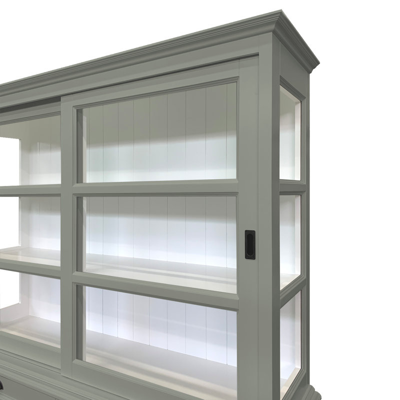 Baya Display Cabinet, Concrete Grey
