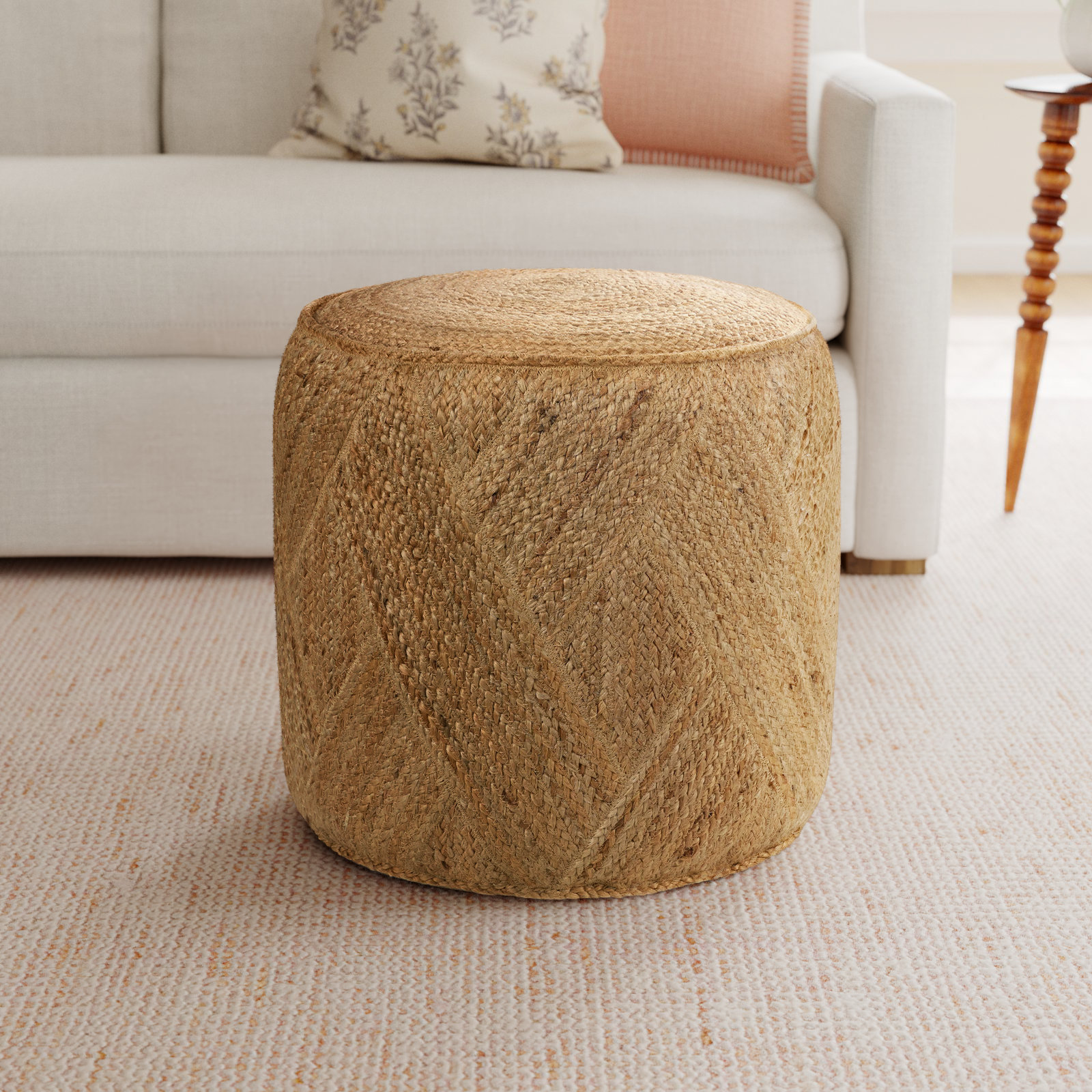 Amaya Upholstered Pouf