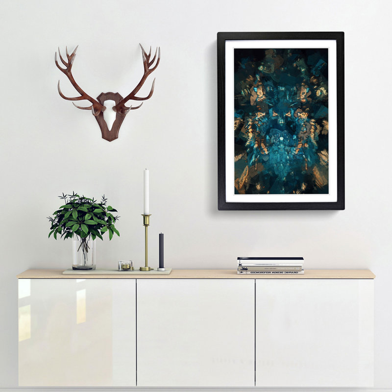 Mirror Reflection - Picture Frame Graphic Art Print, Black Framed, 36cm H x 27cm W x 2cm D