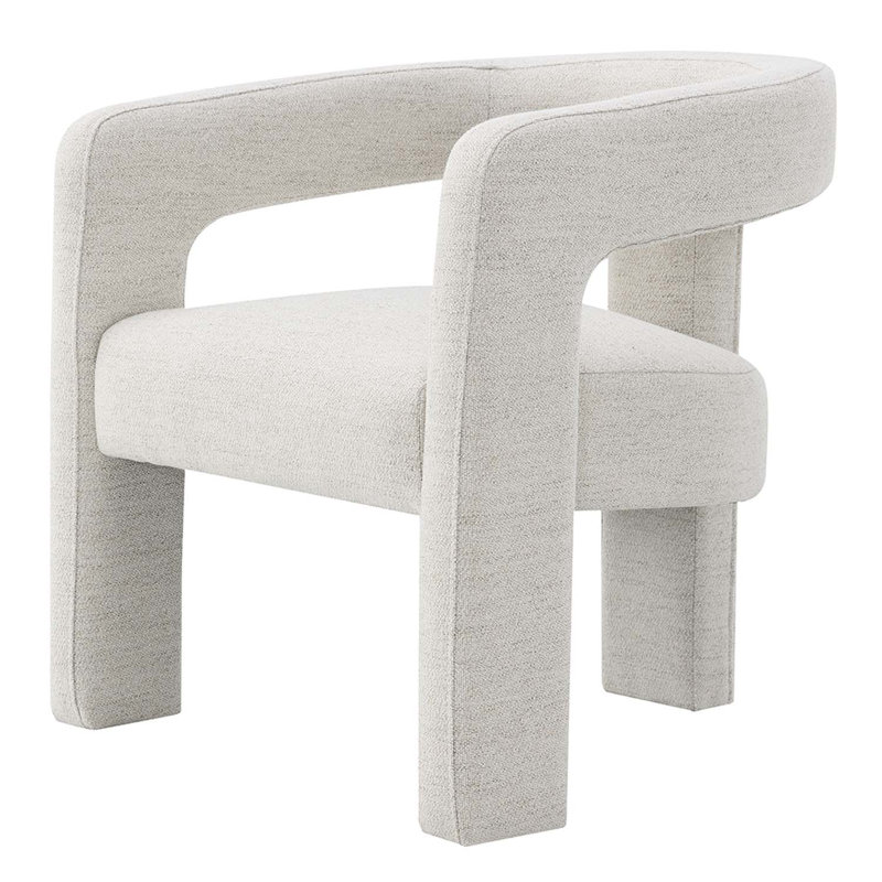 Lomas Side Chair 2Pc, Beige Boucle