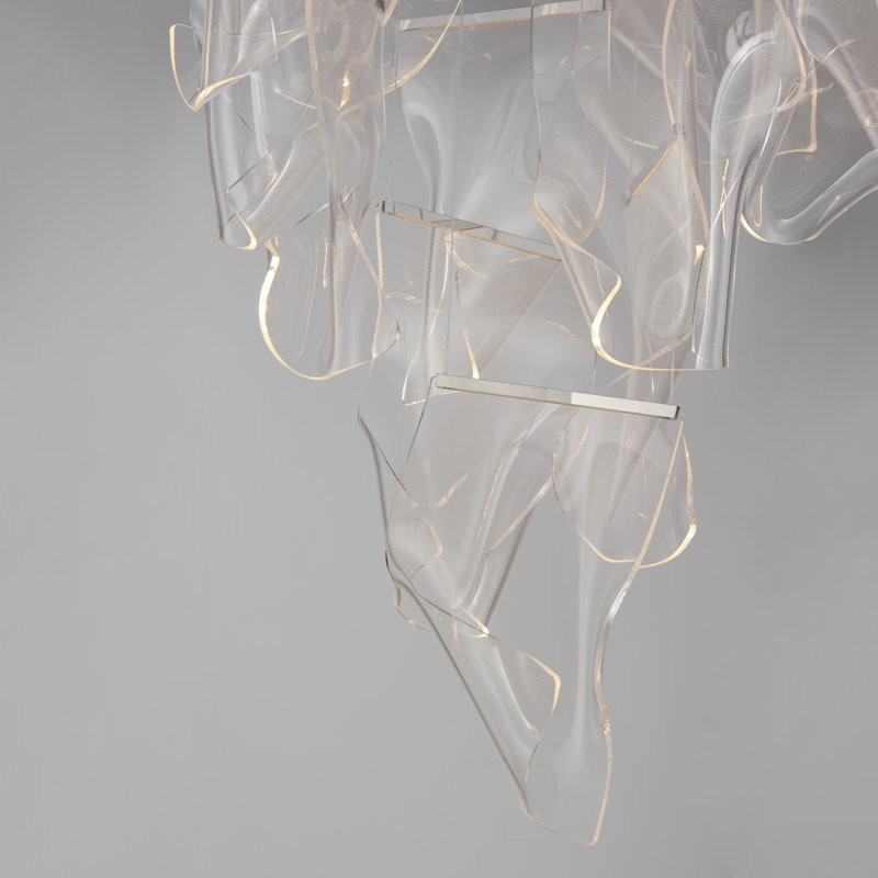 Luminaire suspendu Rosamund, Chrome poli, 24, 35