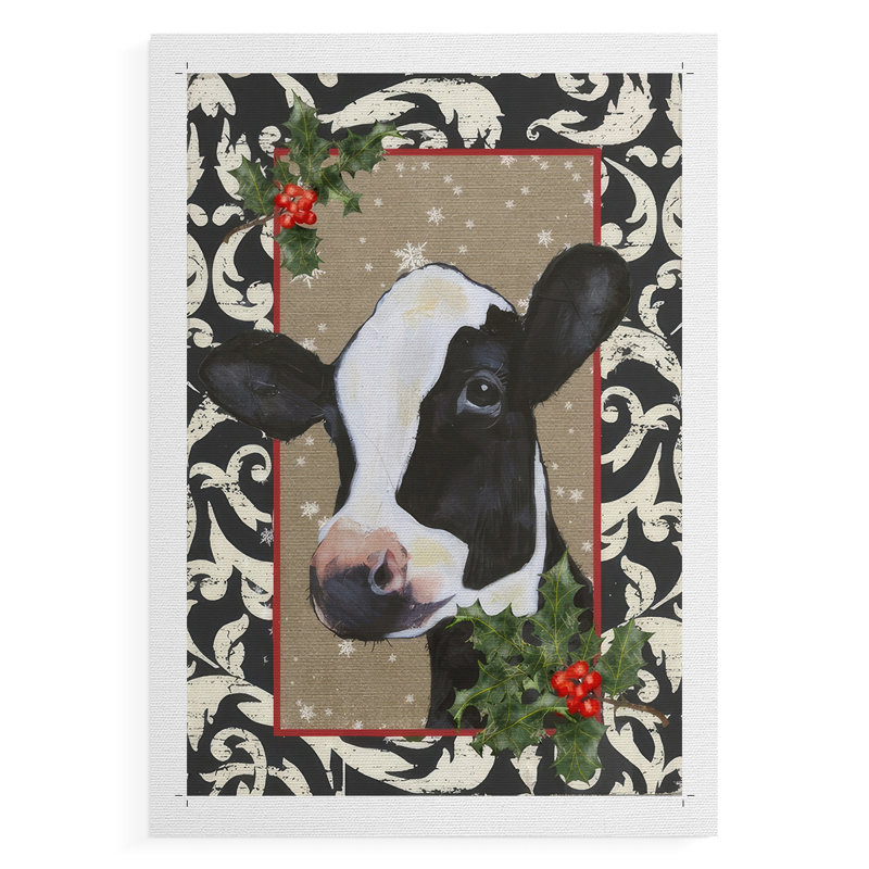 County Christmas Farm I - Impression sur toile seulement - NON-CADRE, H 12 po x l 8 po