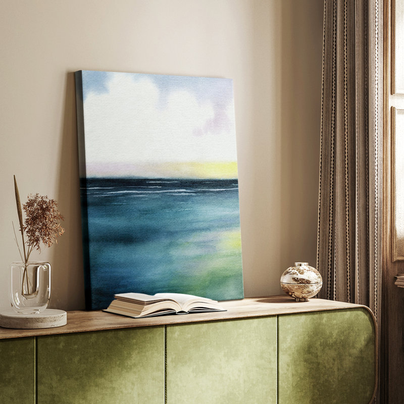 Sherbet Sunset Diptych I - galerie tendue sur mesure Cavas, H 36 po x l 24 po
