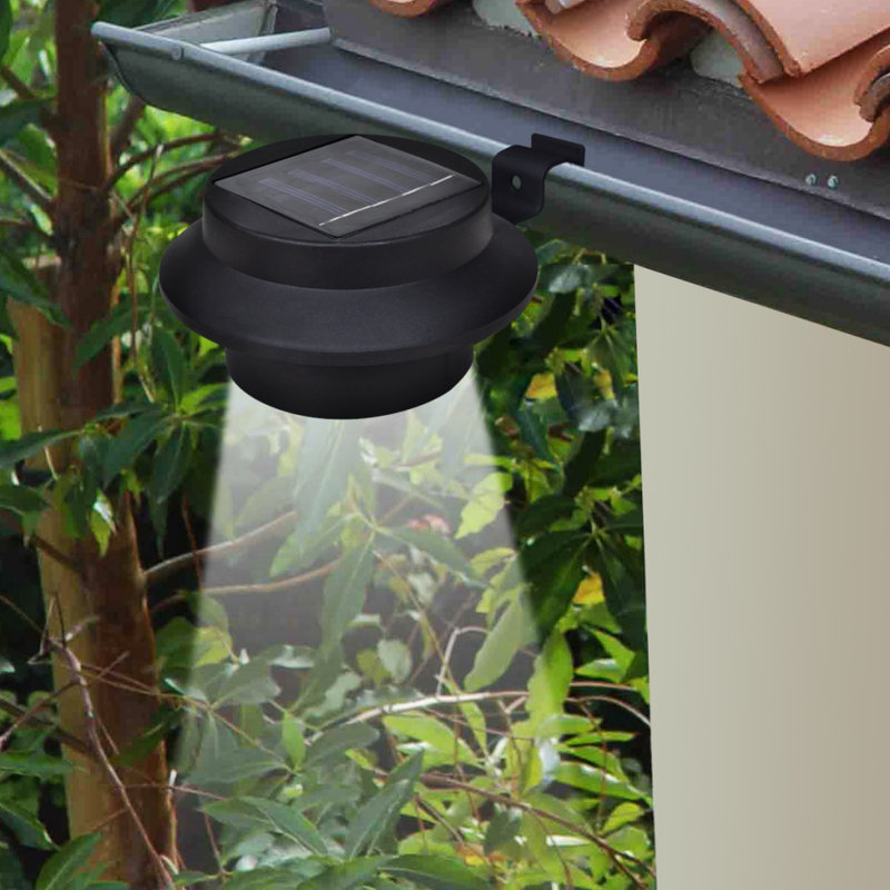 Solar Powered Integrated LED Pathway Light Pack, Black