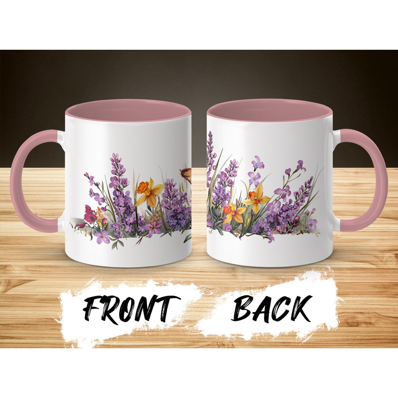 Ceramic Coffee Mug, Pink
