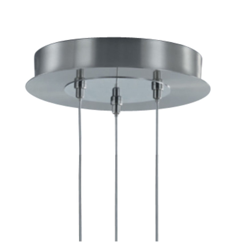1 - Light LED Single Pendant, Nickel-Matte