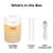 Techko Portable Cool-Mist Ultrasonic Tabletop 600ml Humidifier w/ LED Night Light