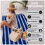  Cotton Blend Machine Woven Beach Towel-589226396