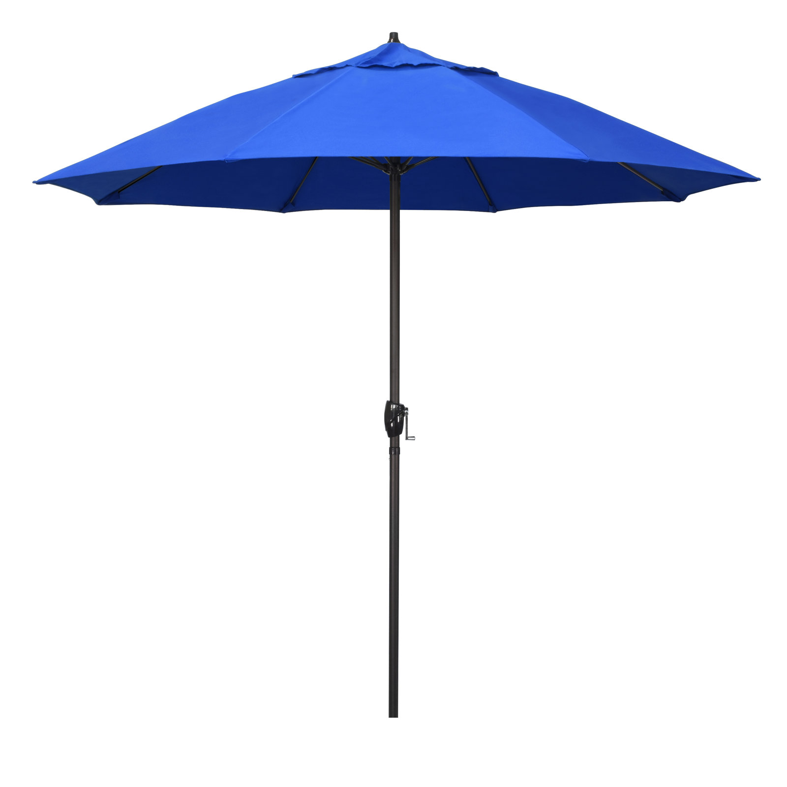 Deshaun 9' Market Sunbrella® Umbrella, Canvas Pacific Blue Sunbrella® Canvas