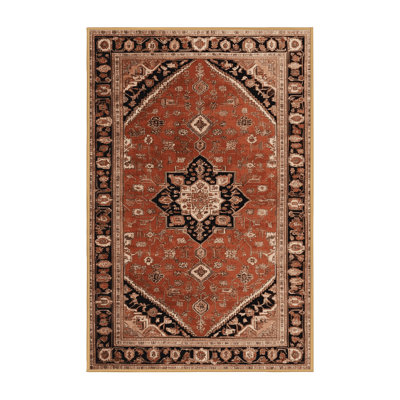 Machine Washable Persian Brown Area Rug