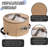 Hat Organizer Round Storage Box Portable Felt Container Foldable Hat Holder