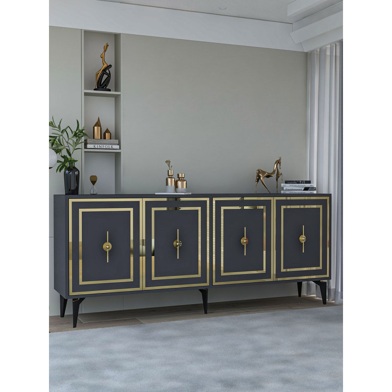 Console, Noir et or