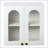 Arched Glass Door Wall Mounted Display Cabinet