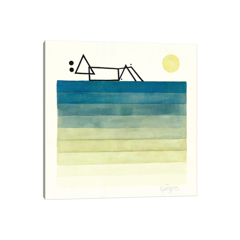 Escape by Antony Squizzato - Wrapped Canvas Painting, 30.48cm H x 30.48cm W x 3.81cm D