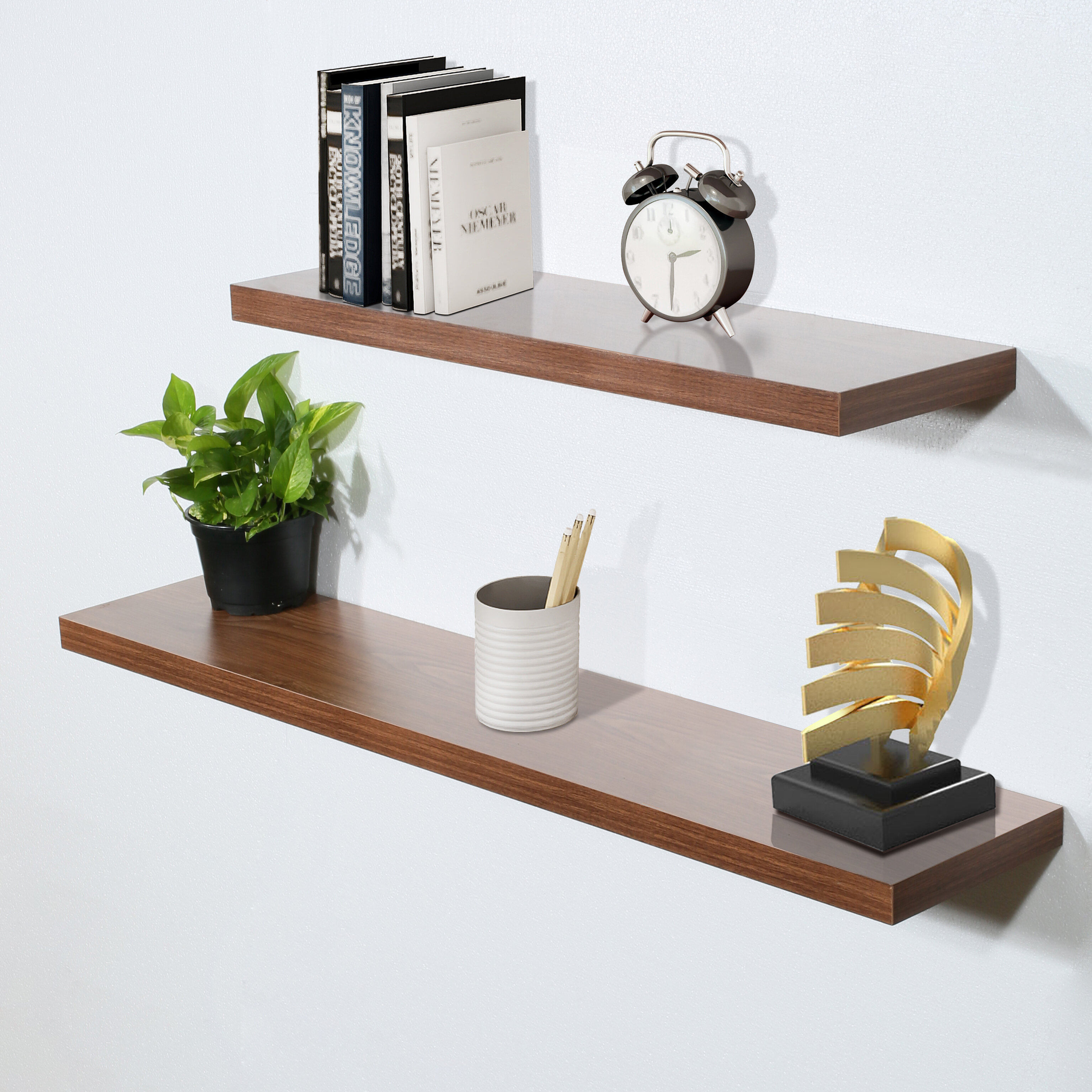 Square Accent Shelf Orren Ellis Finish: Espresso