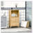 Bamboo Floor Bathroom Storage Cabinet