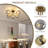 5-Light Modern Sputnik Globe Semi Flush Mount