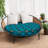 Decorative Indoor Outdoor Waterproof Round Cushion Cover, Patio UV Resistant Seat Cushion Cover-803879551-767508882