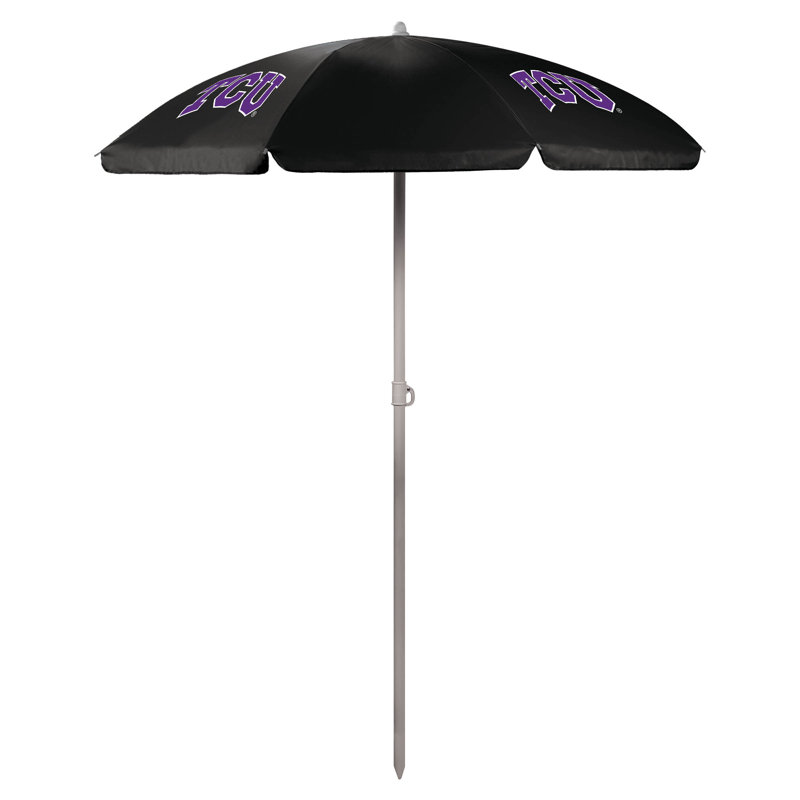 NCAA 66'' Beach Umbrella, Black, TCU