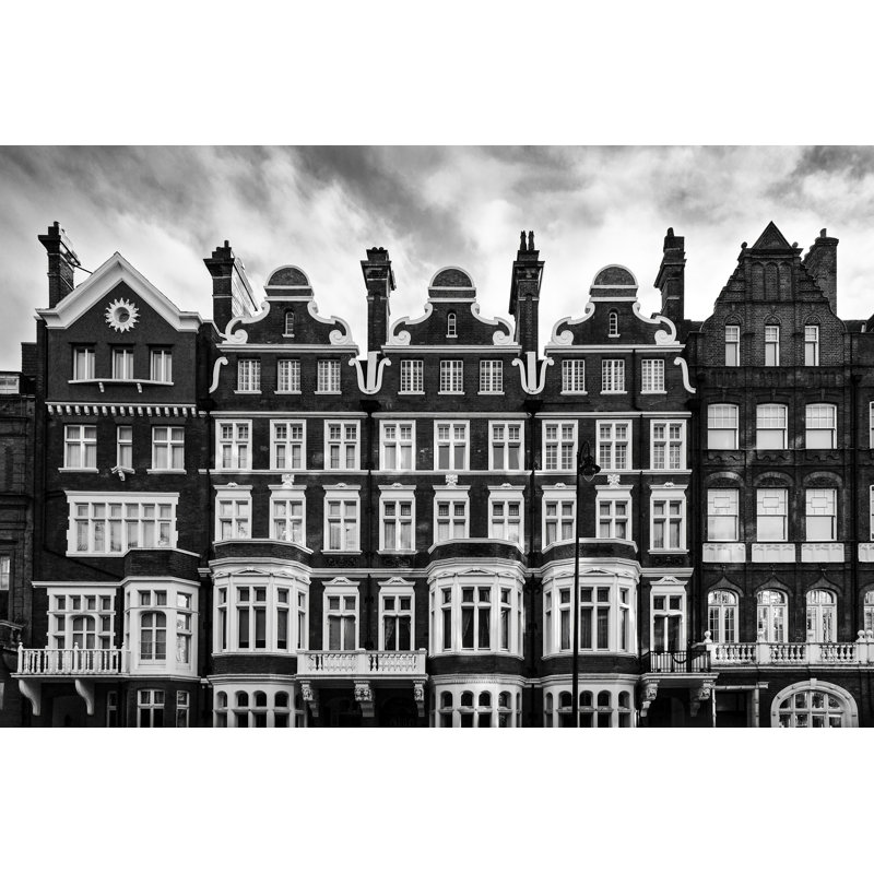 London Townhouses, 24" H x 36" W, Natural