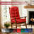 Adirondack Chair Cushion Set - Waterproof Design for Perfect Fit, 4” Thick Comfort & Non-Slip Base, UV Resistant Outdoor Use, 44x19 Inch, Red-221656130