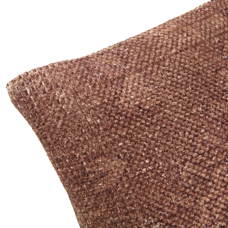Coussin décoratif Nomos, Brun, Carré 18 po, Housse de coussin seulement - sans coussin