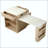 82.6" Fluted Kitchen Island with Extendable Dining Table (Seats 4-6) – Natural-129895294