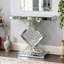 Andreja 80cm Glass Top Console Table