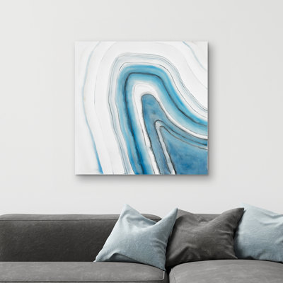 Round geode - 32"x32" art on canvas