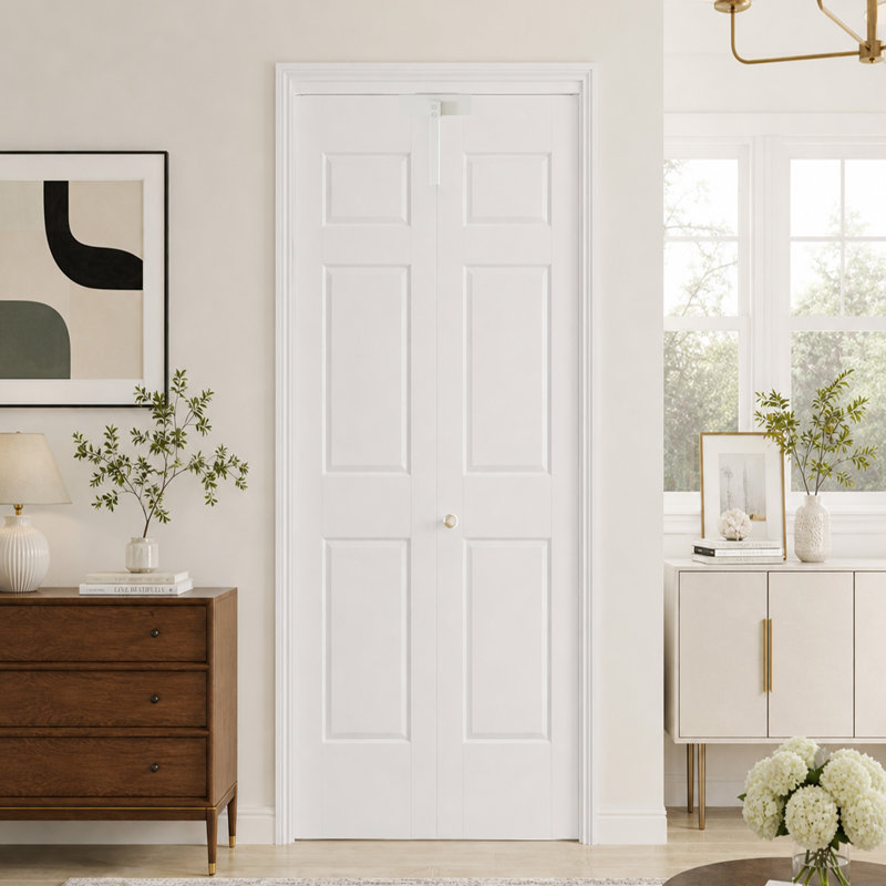 Porte pliante à 6 panneaux Bifold, 32 po x 80 po