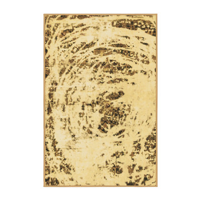 Washable Abstract Indoor Rug