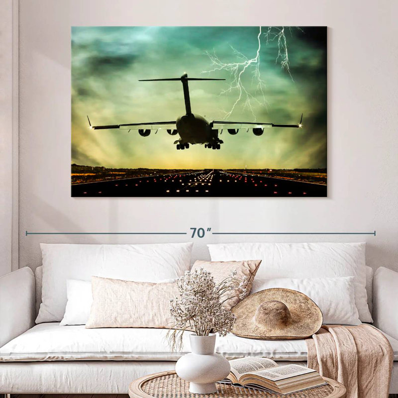 Mehar Last Flight Plane, 34" H x 51" W