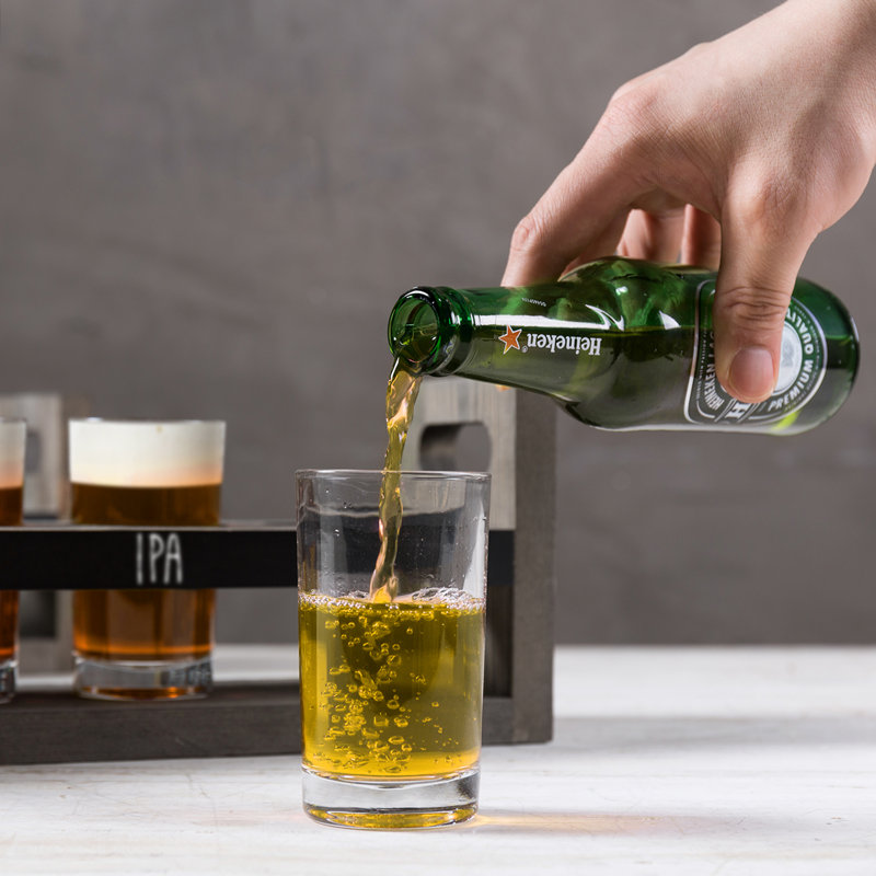 4 Piece 148ml Glass Beer Flight Set