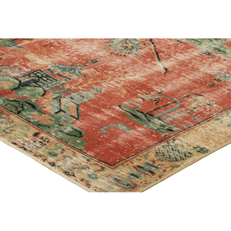 One-of-a-Kind 3’x6’1” Hand Knotted Area Rug