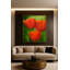 Scarlet Whisper Framed Canvas Wall Art by Kasian Art Studio - White Frame-695845909