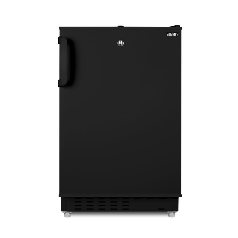 Summit Appliance 2.68 Cubic Feet Internal Freezer Built-In and Freestanding Mini Fridge, Black
