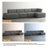 Berlare Boneless Upholstered Compression Corduroy Modular Sectional Sofa Set with Removable Ottoman – Fully Compressed, No Assembly Required-1004274215-975654041