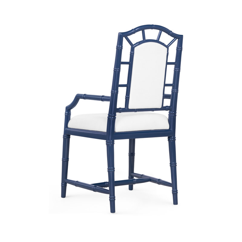 Delia Upholstered Arm Chair, Midnight Blue