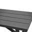 Ensemble de salle à manger 6 pièces avec banc et chaises rembourrées Winnefred, moka