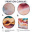 Agate, turquoise, or, rouge, marbre, art mural, salon-1252302538-1252302537